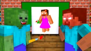 ЗАДАЧА ПО РИСОВАНИЮ - Мультфильм Майнкрафт