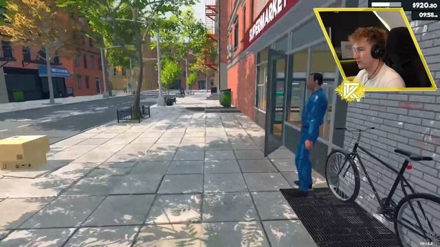 OGROMNE KOLEJKI do SKLEPU! 😍 - Supermarket Simulator #9 смотреть онлайн