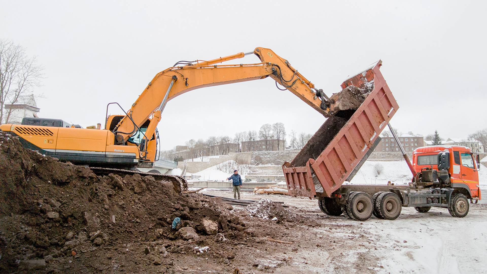 Променад в Ивангороде зимой 2025
