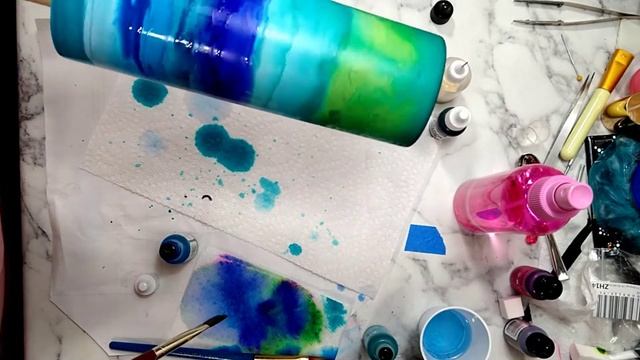 Assisted, Alcohol Ink//Organic Design//Epoxy Tumbler смотреть онлайн