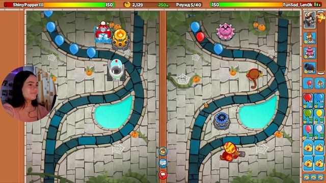 Затащила на последнем хп в рейтинговом бою в Bloons TD battles 2 I Первый раз играю I Обзор смотреть онлайн