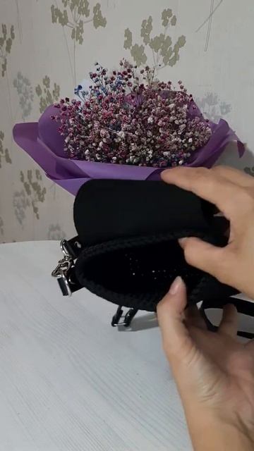 Вязаная сумочка из шнура смотреть онлайн