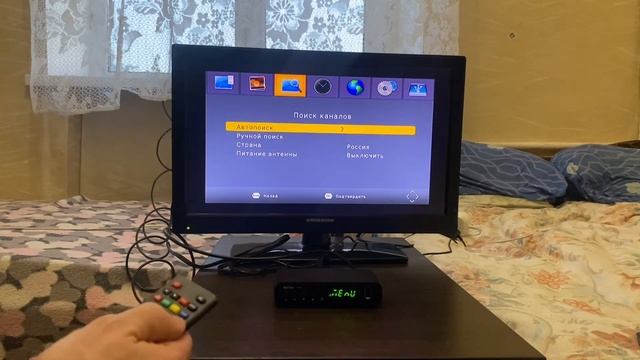 Настройка приставки Barton TH563 и телевизора Erisson 19LES66 смотреть онлайн