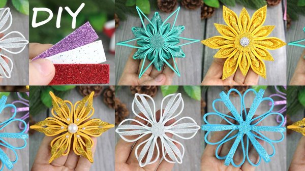 TOP-5 DIY Christmas Snowflake ❄  5 DIY Новогодних поделок Своими Руками