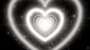 Нереально красивый видеофон  Летящие Белые неоновые сердечки 1 час HD