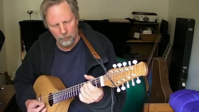 Archtop 10 string cittern playing Banish Misfortune смотреть онлайн