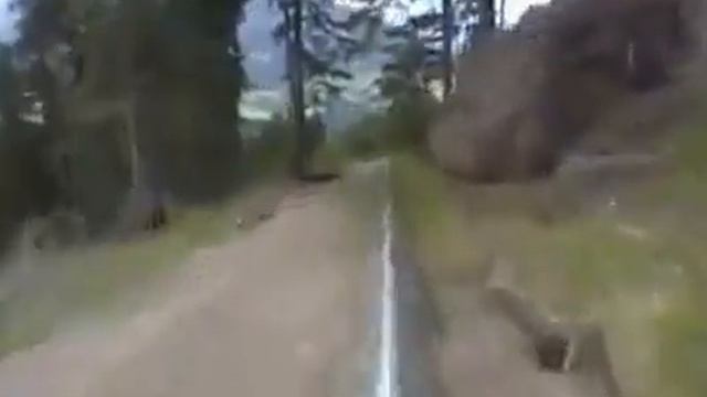 downhill bar ride- no brakes!! HD смотреть онлайн