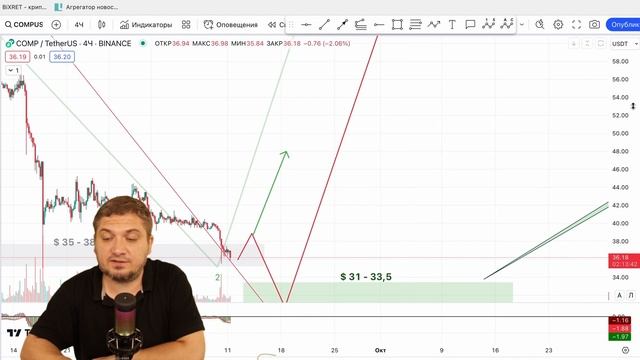 Обзор криптовалют - WAVES, COMPOUND - Куда пойдут монеты? Криптовалюты - WAVES, COMPOUND