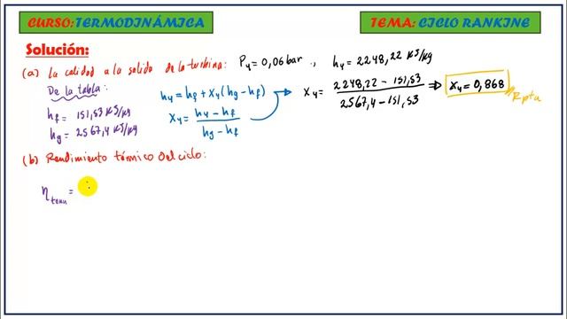 IRREVERSIBILIDADES EN LA TURBINA Y LA BOMBA | CICLO RANKINE | Teoría + Prob 16.21 WARK смотреть онлайн