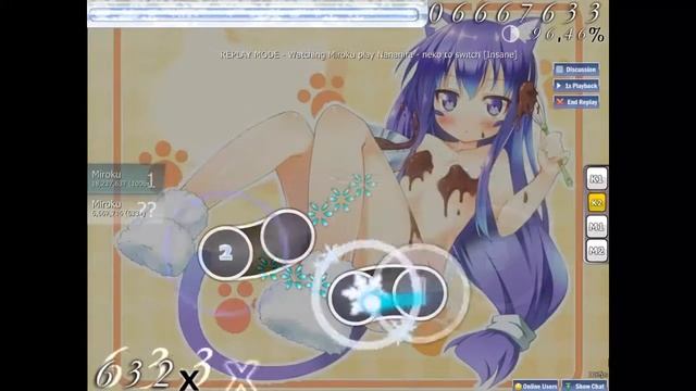 Osu! Nanahira - neko to switch смотреть онлайн