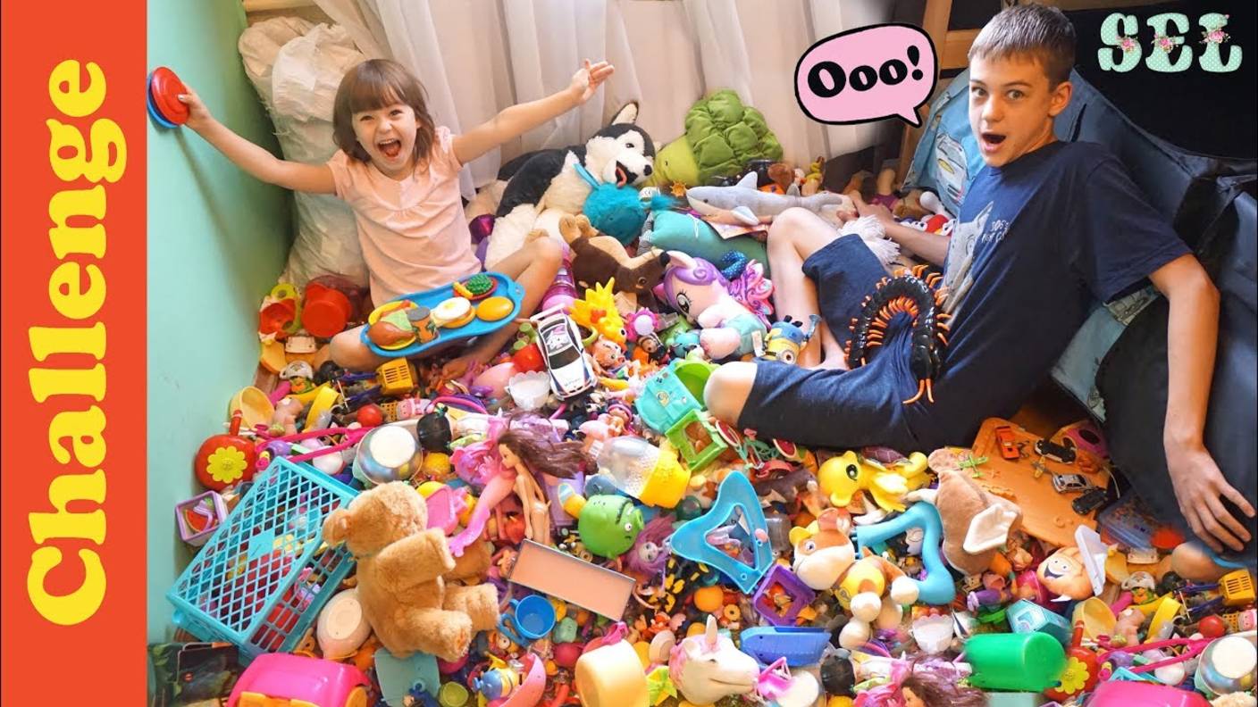 ЧЕЛЛЕНДЖ 100 кг ИГРУШЕК?!! УБОРКА СОРТИРОВКА ХРАНЕНИЕ Speed Cleaning Store TOYS Challenge смотреть онлайн