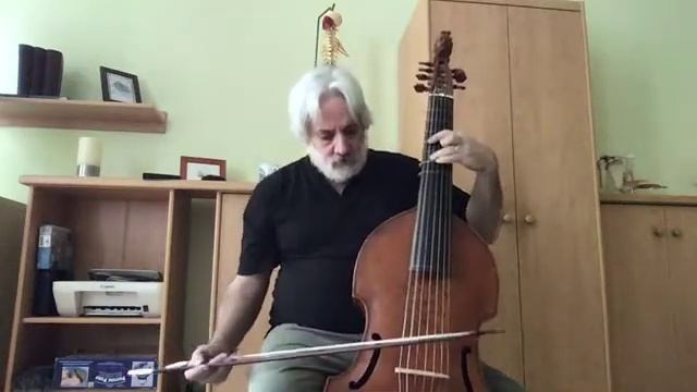 "Le badinage," Marin Marais, Quatrième Livre de Pièces De Viole , solo version by Russ Hodge смотреть онлайн