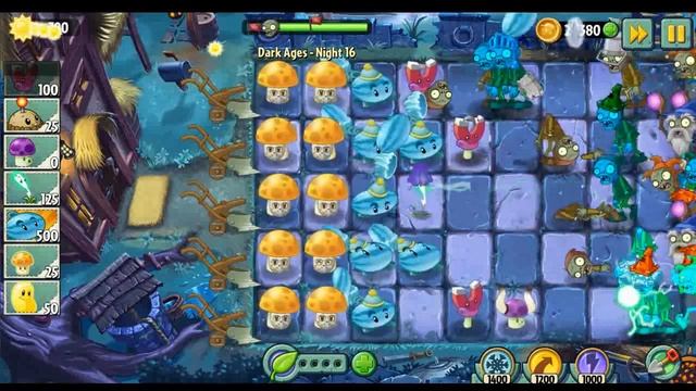 Растения против зомби 2 : прохождение Dark Ages Миссия 16 + Piñata смотреть онлайн