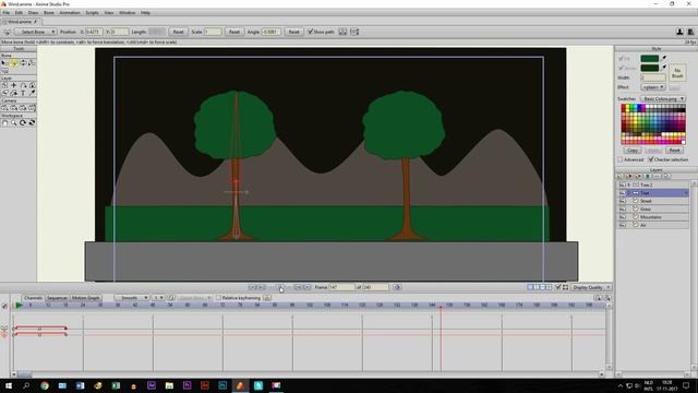 How To Animate Wind In Anime Studio Pro - Animating Tutorial смотреть онлайн