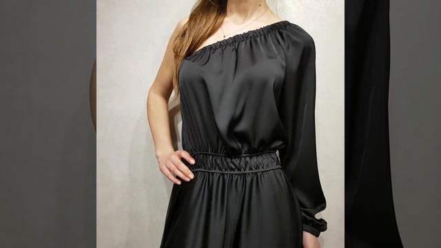 Итальянское вечернее черное платье от ТМ Souvenir Clubbing смотреть онлайн