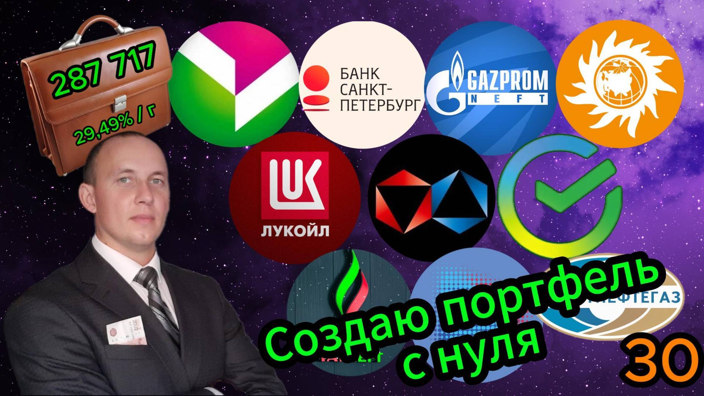 Создаю портфель с нуля 30 #Инвестиции #Акции #Облигации #Сбер #Лукойл #Новатэк #Банк СПб смотреть онлайн