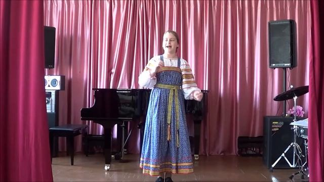 Новосёлова Мария, 13 лет, «Наша Манечка-маков цвет»(свадебная), «Вдоль по улице широкой». смотреть онлайн