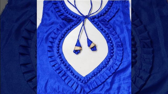 Top 100 Blue 💙 blouse neck design | blouse back neck design | patchwork blouse neck design | смотреть онлайн