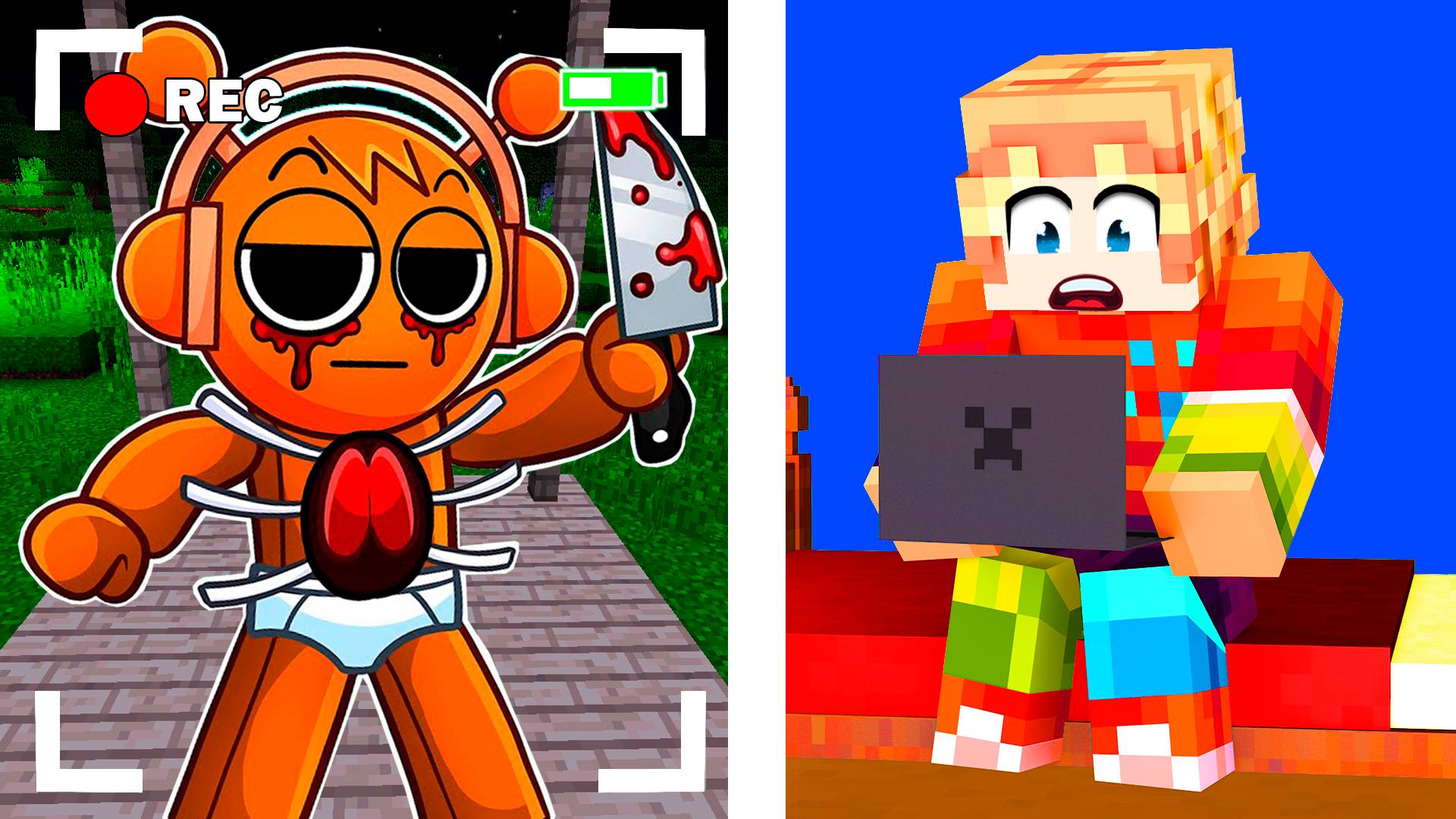 😮 ЗАСНЯЛ ХОРРОР СПРУНКИ НА СКРЫТЫЕ КАМЕРЫ В МАЙНКРАФТ смотреть онлайн