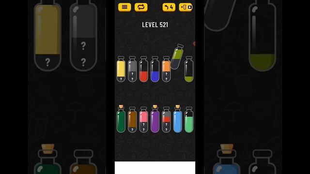 Soda Sort Water Color Puzzle Level 521 Gameplay