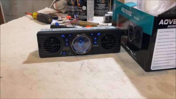 cheap BLUETOOTH radio with built in speakers AOVEISE AV252b