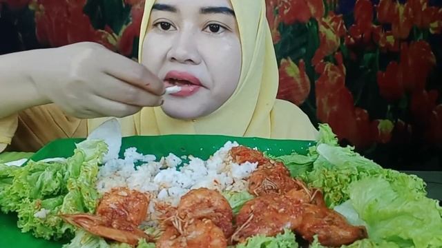 MUKBANG UDANG BALADO+LALAPAN+SAMBAL смотреть онлайн