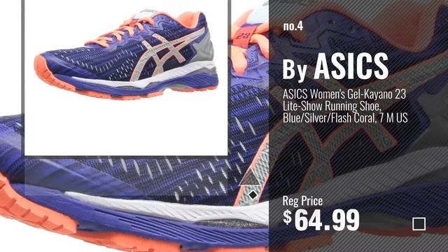Top 5 Asics Gel Kayano [2018]: ASICS Women's Gel-Kayano 23 Running Shoe, Poseidon/Silver/Cockatoo, смотреть онлайн