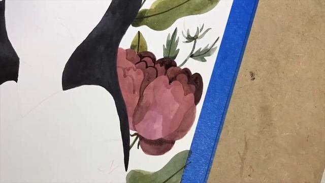 Watercolor speedpainting — Flora смотреть онлайн