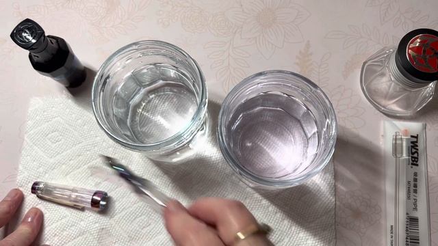 TWSBI Vac 700r Iris flush and fill using Vac bottle. смотреть онлайн