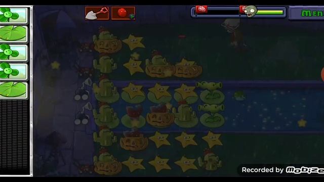 Я прохожу растения против зомби ночь и крыша!!! смотреть онлайн