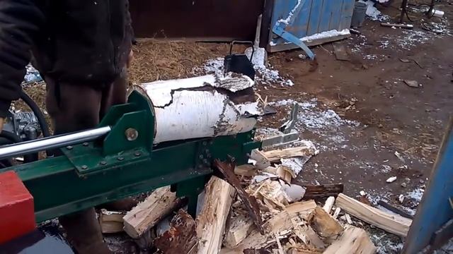 Дровокол гидравлический смотреть онлайн