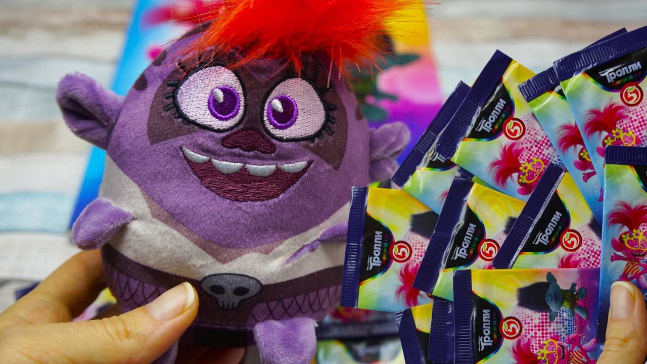 ТРОЛЛИ ИГРУШКИ И КАРТОЧКИ Акция Пятерочка Тролли 2 Большие Гастроли Мировой тур trolls Распаковка смотреть онлайн