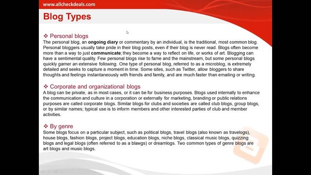 blog and its types смотреть онлайн