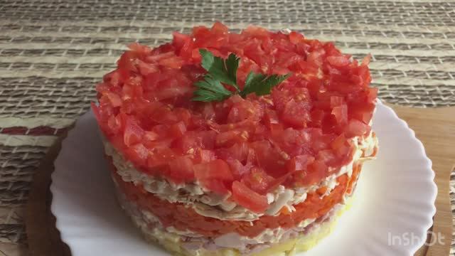 Салат « Браво»! Самый вкусный копчененький салатик!