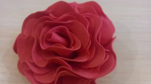 Красная роза из фоамирана своими руками