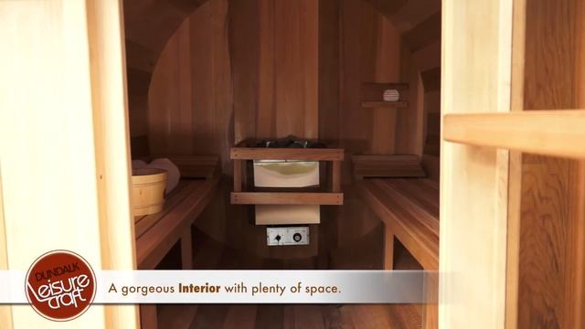 Dundalk Clear Red Cedar Barrel Sauna смотреть онлайн