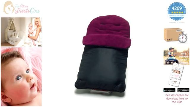 For-Your-Little-One Pushchair Footmuff - Purple смотреть онлайн