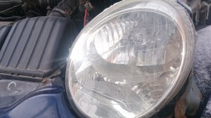 как поменять лампочку фары Daewoo Matiz, замена лампочки Дэу матиз