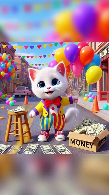 Котёнок работает клоуном смотреть онлайн