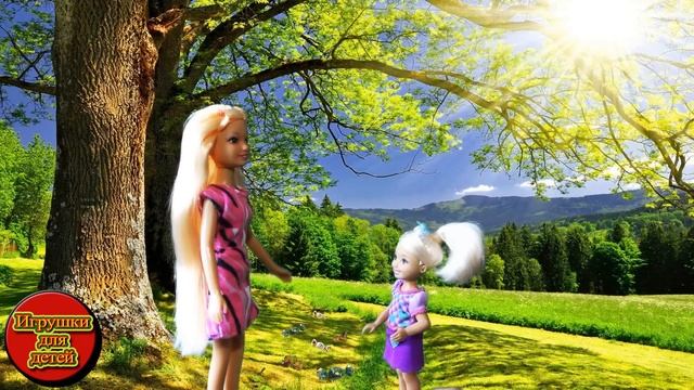 Мультик куклами Келли и Фиби заблудились в лесу, Видео для девочек Игры в куклы на русском смотреть онлайн