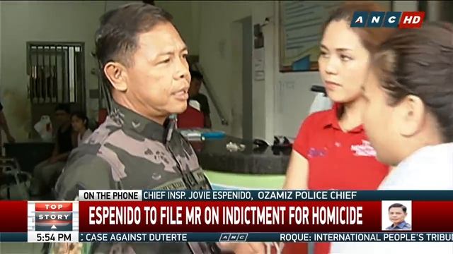 Top Story: DOJ Indicts Espenido, 2 Others For Homicide Raps