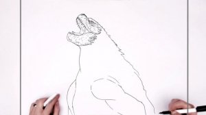 How to Draw Godzilla Evolved Atomic Blast | Step By Step | G X K New Empire