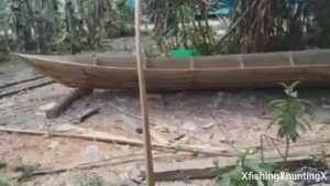 Изготовление деревянной лодки.