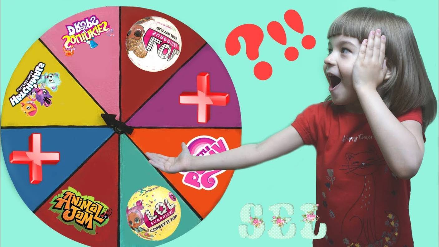 КОЛЕСО УДАЧИ Челлендж ЛОЛ Сюрпризы Хэтчималс Пони смотреть онлайн