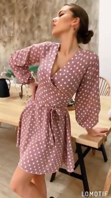 Платье в горошек insevenshop смотреть онлайн