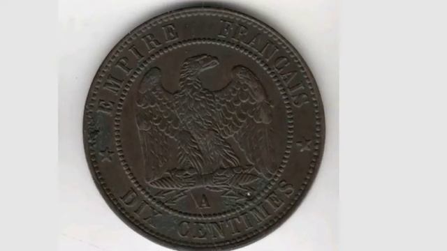 FRANCE 1855 DIX CENTIMES Coin VALUE смотреть онлайн
