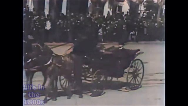 President McKinley 1901 Inauguration In Color - Enhanced Video [60 Fps]