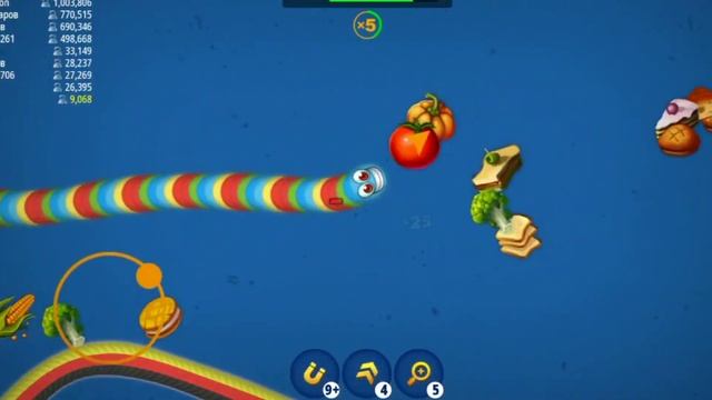 Worms zone.io | Snake Game | Worms Zone | Saamp Wala Gameplay | Big Worm #56 смотреть онлайн