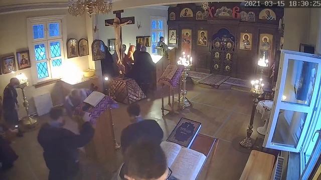 Великий пост. Канон прп. Андрея Критского - 1 часть. 15.03.2021 год смотреть онлайн