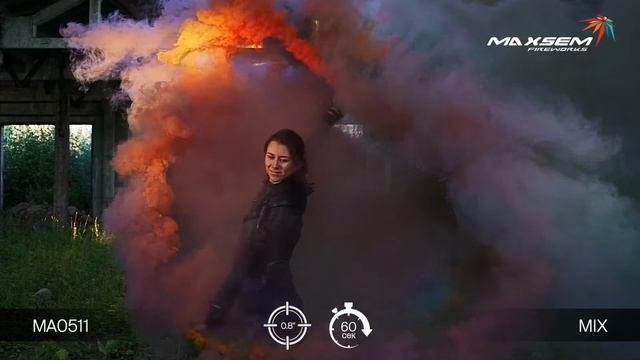 Цветно дым набор 5 штук 60 секунд «Smoking Fountain Mix» Maxsem MA0511/mix смотреть онлайн
